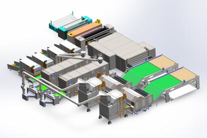 HJ-Imitation Silk Cotton Production Line